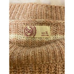 SO  Heritage Striped Knit Sweater Cable Sleeve Cozy Layer XL Photo 2