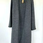 Heartless Jeans chunky knit open front bell sleeveed dark gray cardigan size Sm Photo 0