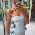 ZARA  dress midi maxi bodycon strapless bow fitted wedding party cocktail Photo 6