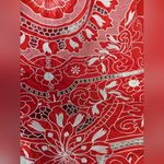 Red Valentino RTR red ♥️ Floral Embroidered Poplin Dress a-line EU 48 (12) Photo 5