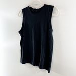 Jenni Kayne  Sleeveless Merino Wool Shell Tank Top Black Large Photo 5