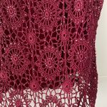 Carmen Marc Valvo Gorgeous wine color double layer tank Photo 4