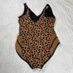 NWOT Swimsuits For All x Gabifresh Wildcat Leopard Print Swimsuit Size 18D/DD Tan Photo 1