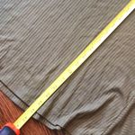 Anthropologie Olive Mini Ribbed Sleeveless Shark Bite Cummerbund Relaxed Dress M Photo 11