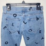 Current/Elliott Current Elliot the cropped straight scattered love letters jeans size 25 Photo 78