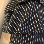 Amanda Uprichard  Polka Dot One Shoulder Ruffle Mini Dress Size S Photo 4