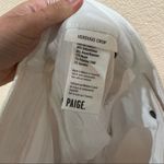 Paige  Jeans white verdugo crop raw hemline skinny jeans Photo 5