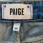Paige Echo Park Mosaic Tile Micro Denim Shorts Size 24 Photo 7