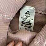 Lilia’s Active Ribbed Seamless Crop Top with Matching Leggings in Dusty Pink Photo 1