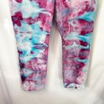 American Eagle  Size 16 Jeans Handmade Tie Dye Mom Jeans Pink Blue High Rise 974 Photo 3