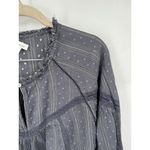 Sundance Peasant Bohemian Blouse Women L Grey Prairie Peasant Cottage Milk Maid Gray Size L Photo 6