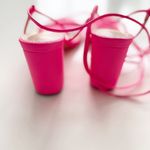 Lulus Lulu’s Neon Pink Lace Up Shoes size 7 Photo 4