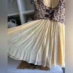 Cache  leopard and yellow silk mini dress Photo 1