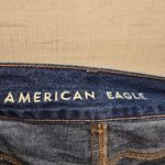 American Eagle {8} Mom Jean Stretchy Denim Raw Hem Rolled Cuff Or Not Photo 7