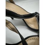 Adrienne Vittadini Gabriella Zip Sandals Black High Heels Women’s Size 10 Photo 4