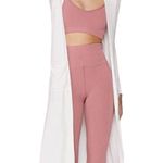 Spiritual Gangster Slim Sleeve Ribbed Open Front Long Cardigan XS Photo 0