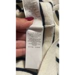 J.Crew  Henley Crop Sweater Tank in Black Stripe Merino Wool & Linen Blend sz M Photo 6