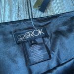 La Rox skirt Black brass Gold Embellished size 2 micro side zip NEW Photo 4