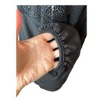 Karl Lagerfeld Shirt Women Small Black Lace Panel Blouse Whimsigoth Gothic NWT Photo 6