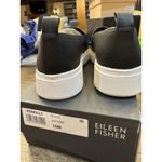 Eileen Fisher  Perks Leather Platform Sneaker‎ Black Size 10 Photo 6