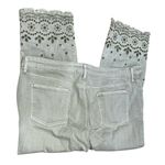 Chico's Chico’s So Slimming Girlfriend Slim Leg Lace Hem Crop Jeans Size 16 (Chico’s 3) Photo 2