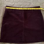 Kenar Corduroy Mod Mini Skirt in Burgundy Size 6 Photo 12