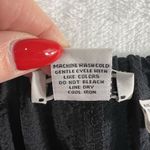 Habitat Medium Pull-On Bubble Gauze Pants Straight Wide High Rise Pockets Black Photo 5