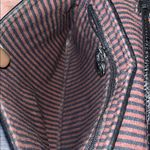 Brighton Black Crocodile-Embossed and Braided Leather Accents Crossbody Photo 6