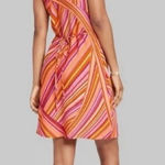 Wild Fable Groovy Costume Women's Slip Dress 70s Psychedelic Sleeveless Dress S‎ NWT Photo 0