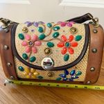 MAHLER Vintage Tropical Vacation Raffia Straw Floral Tiki Pinup 1960s Tan Photo 10