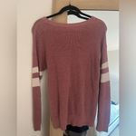 American Eagle Brushed Knit Letter Stripe Sweater Size XS (S fit) Photo 1
