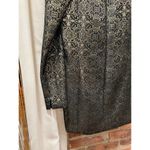 Vintage Jacquard Black & Gold Mini dress Photo 4