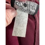 formal dress prom maroon wine red lace beaded fringe Size M Photo 11