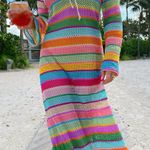 Show Me Your Mumu Vacay Coverup in Multicolor Crochet XS Photo 0