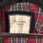 Abercrombie & Fitch VTG  Women's Velvet Crest Blazer Navy "Shrunken" style Medium Photo 5