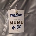 Show Me Your Mumu Silver Nashville Pull On Flares Faux Leather Size Medium Photo 7