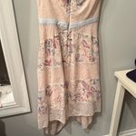 BCBGMAXAZRIA  Strapless Dress with Floral Pattern Photo 5