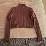 SheIn Purple Ribbed Turtleneck  Photo 0