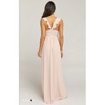 Show Me Your Mumu June Maxi Dress Extra Smal Dusty Blush Crisp Bridesmaid Summer Photo 2