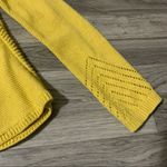 Anthropologie Rosie Neira Yellow Crochet Long Sleeve Cardigan; XS Women’s Photo 11