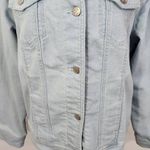 Liz Claiborne  Denim Jacket Size Medium Light Wash Jean Jacket Trucker Jacket Photo 2