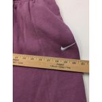 Nike  Essentials Women's Shorts High Rise Fleece Inseam 6 In DM6123-100 Purple XS Photo 9