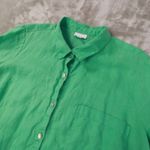 J.Jill 100% Linen Midi Shirt Dress Green Womens PXL Resortwear Beachy Travel Size undefined Photo 2