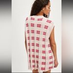 Free People #268 NWT  Lewis Plaid Romper in Red Combo Photo 3