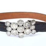 Regina Maree Rare Vintage  American Coin Quarter Dime Leather Belt Accessories Photo 0