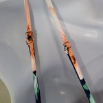 Lulus  Blooming Bright Blue Floral Print High-Low Wrap Midi Dress Size Medium Photo 5