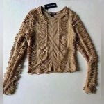 Pretty Little Thing PrettyLittleThings Set of 2 Y2K Petite Taupe‎ Textured Jersey Mini Skirt and Top Photo 3