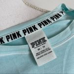 PINK - Victoria's Secret PINK VS • Baby Blue Long Sleeve Crew Neck Tee Photo 4