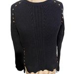 Michael Kors Long Sleeve Studded Crewneck Sweater Medium Photo 0