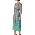 AFRM Ellis Ombre Snakeskin Print Wrap Maxi Dress XS Extra Small Party Cocktail Tan Photo 15